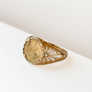 Coin Signet | 9ct Gold | Size M | 2.03g