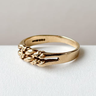Rope Ring | 9ct Gold | Size P | 2.95g