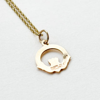 Claddagh Pendant Small | 9ct Gold | 1.2cm x 2cm | 0.58g (1.75g with Chain)