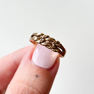 Rope Ring | 9ct Gold | Size P | 2.95g