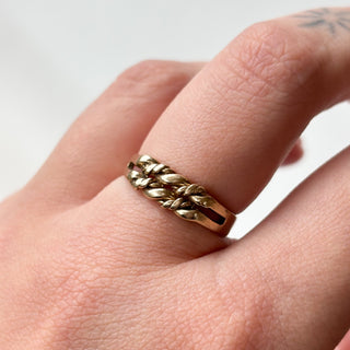 Rope Ring | 9ct Gold | Size P | 2.95g