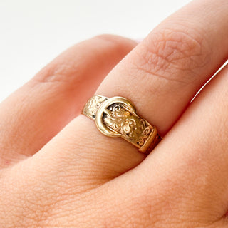 Belt Ring | 9ct Gold | Size N | 1.9g