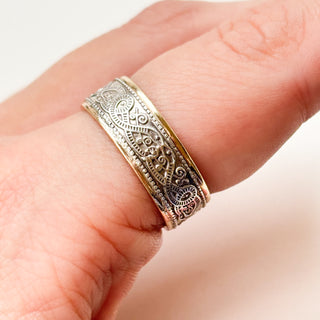 Ardagh Chalice Ring | Silver & 9ct Gold | Size T½ | 5.8g