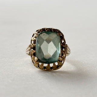 Synthetic Chrysoberyl Ring | 9ct Gold | Size J | 3.32g