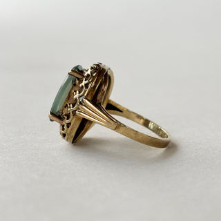 Synthetic Chrysoberyl Ring | 9ct Gold | Size J | 3.32g