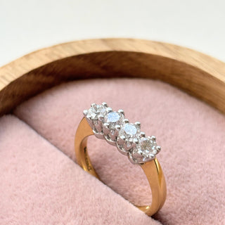 A Timeless Classic – Four-Stone Diamond Eternity Rin
