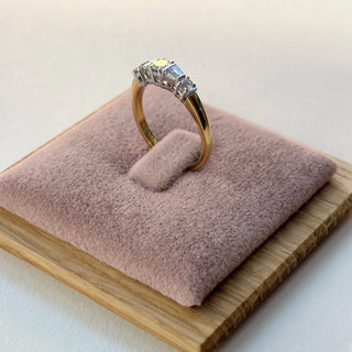 Round and Tapered baguette diamond band