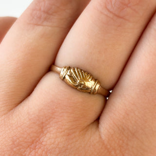 Fede Ring | 9ct Gold | Size N | 1.29g