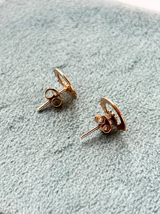 Claddagh Stud Earrings | 9ct Gold | 0.89g | 10mm