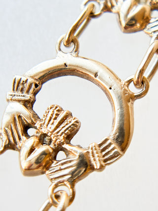 Showstopper Claddagh Bracelet | 9ct Gold | 6.5" | 12.43g