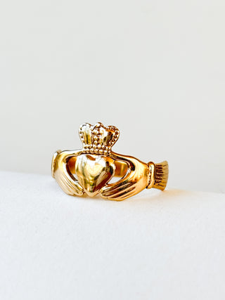 Made in Ireland Claddagh Ring | 9ct Gold | Size P | 2.42g
