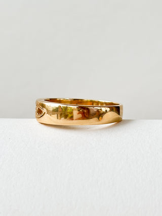 Trinity Band Ring | 14ct Gold | Size S | 6.05g