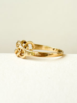 Cuban Link Ring | 9ct Gold | Size M½ | 1.48g