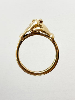 Fede Gimmel Ring | 9ct Gold | Size L½ | 3.42g