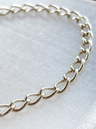 Silver Heart Padlock Bracelet | 925 Silver | 8-Inch | 9.94g