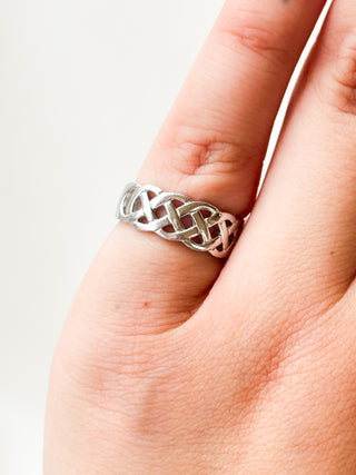 Solva Celtic Band | Sterling Silver | Size J | 2.79g