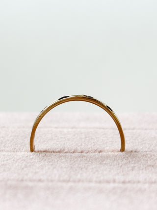 Heart Insert Ring | 9ct Gold | Size O | 1.41g
