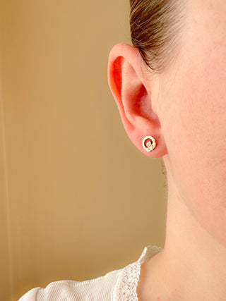 Claddagh Stud Earrings | 9ct Gold | 0.97g | 8mm