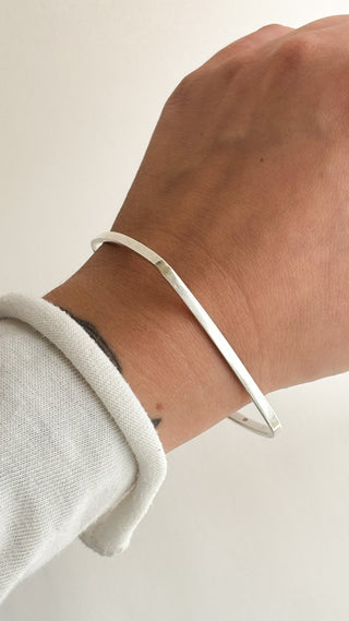 Square Bangle | 925 Silver | 9-Inch | 12.57g