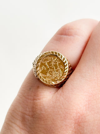 Coin Ring | 9ct Gold | Size K | 1.72g