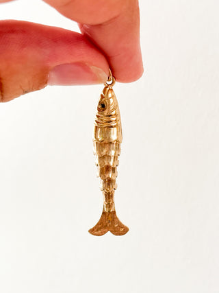 Fish Charm | Diamond Chain | 9ct Gold | 18–20-Inch | 4cm | 1.49g