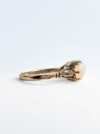 Opal Trilogy Diamond Ring | 9ct Gold | Size Q1/2| 2.08g