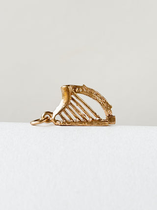 Celtic Engraved Harp Pendant | 9ct Gold | 1.29g | 20mm