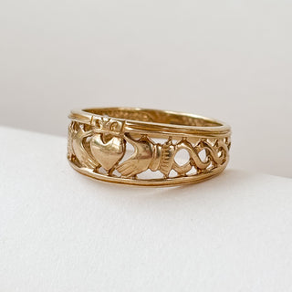 Claddagh Indent | 9ct Gold | Size X | 4.32g