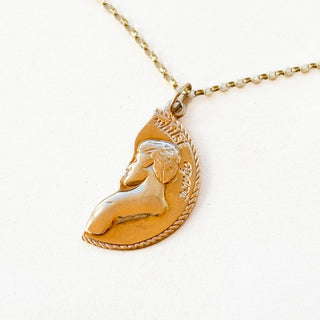 Always Together whilst apart Pendant | 9ct Gold | 18-Inch Fine Cable Link Chain | 3.2g