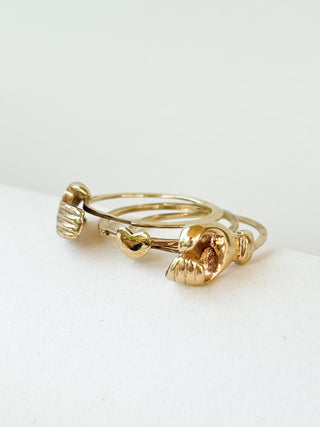 Fede Gimmel Ring | 9ct Gold | Size L½ | 3.42g