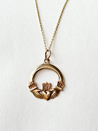 Claddagh Pendant | 9ct Gold | 1.28g | 24mm x 18mm