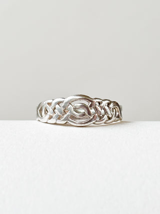 Celtic Eye Band | Sterling Silver | Size M 1/2 | 1.94g