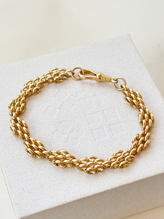Honeycomb Bracelet | 9ct Gold | 7.5-Inch | 15.16g