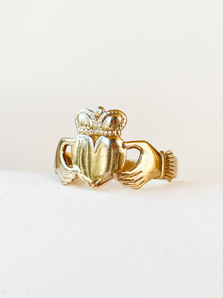 Large Claddagh Ring | 9ct Gold | 3.29g | Size V