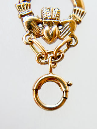 Showstopper Claddagh Bracelet | 9ct Gold | 6.5" | 12.43g