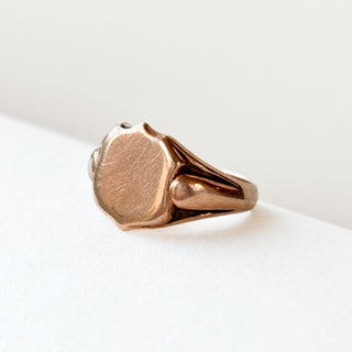 Rose Gold Signet | 9ct Gold | Size L | 3.10g