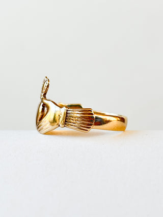 Made in Ireland Claddagh Ring | 9ct Gold | Size P | 2.42g
