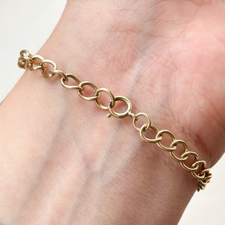 Cable Link Bracelet | 9ct Gold | 7" | 6.19g