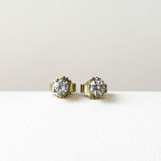 Diamond Stud Earrings | 14ct Gold | 1.09g