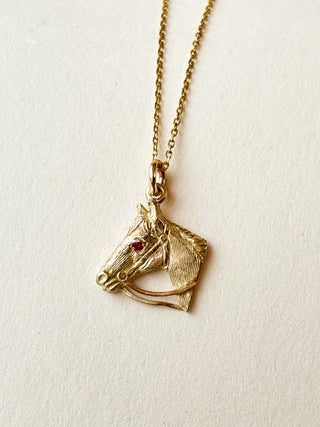 Horse Pendant | 9ct Gold | 17mm × 17mm