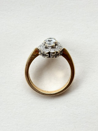Art Deco Style CZ Ring | 9ct Gold | Size O | 5.30g