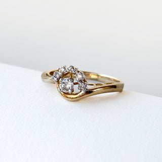 Crown Ring CZ | 9ct Gold | Size N | 2.12g |