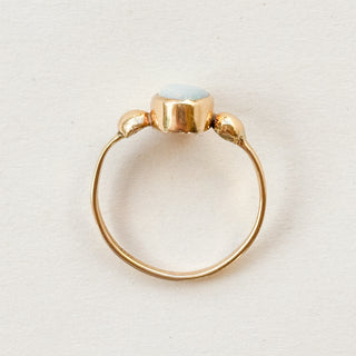 Opal Round Ring | 14K Gold | Size M | 2.15g