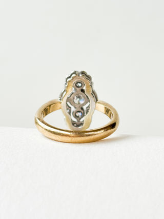 Art Deco Style CZ Ring | 9ct Gold | Size O | 5.30g