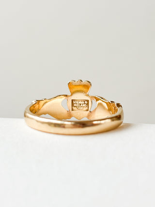 Irish-Made Claddagh Ring | 14k Gold | Size N½ | 3.44g