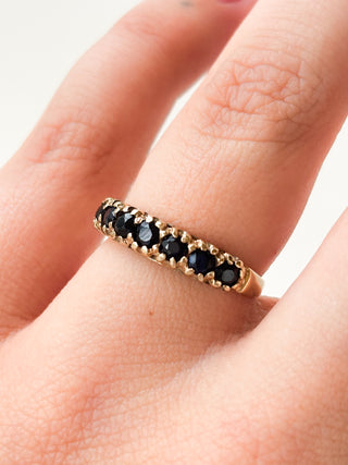 Sapphire Eternity Ring | 9ct Gold | Size N | 1.92g