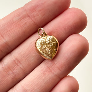 Puffy Hearts Necklace | 18" Fine Cable Link Chain