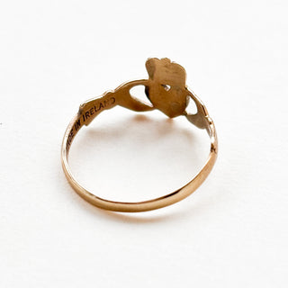 No 15 | Claddagh Smudge Crown (Made in Ireland) | 9ct Gold | 1.41g | Size N