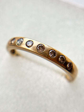 7-Stone Diamond Ring | 9ct Gold | Size P | 1.79g
