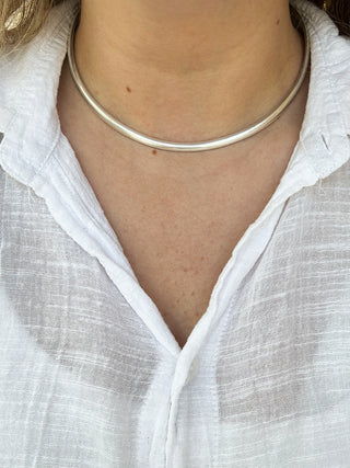 Silver Torc Bangle | 925 Silver | 31.64g